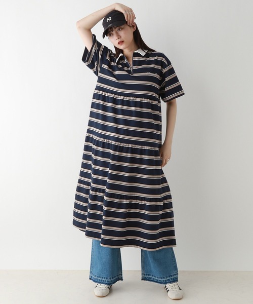 RAGEBLUE（レイジブルー）の「ティアードラガーワンピース（ワンピース・レディース・ブラック/ネイビー系・FREE）」の12枚目の写真