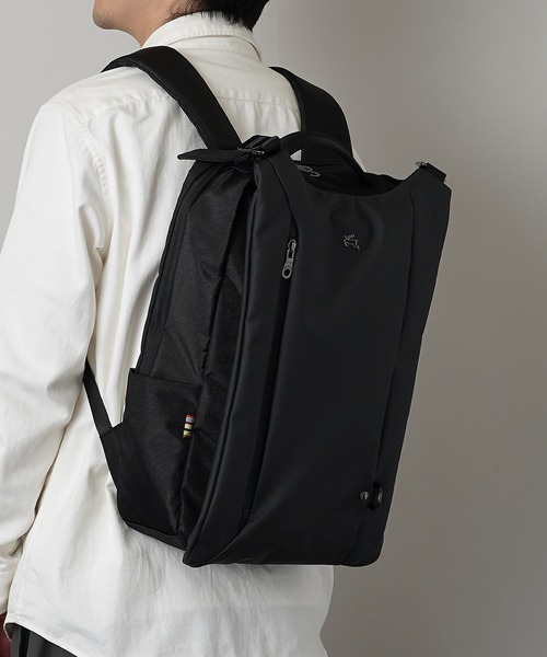 PRO-SPERITY（プロスペリティ）の「【PRO-SPERITY】撥水 晴雨兼用傘付き リュックサック バックパック PSCK-04（バックパック/リュック・メンズ・ブラック/グレー・ONE SIZE）」の3枚目の写真