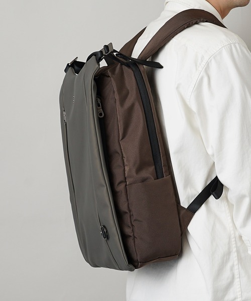 PRO-SPERITY（プロスペリティ）の「【PRO-SPERITY】撥水 晴雨兼用傘付き リュックサック バックパック PSCK-04（バックパック/リュック・メンズ・ブラック/グレー・ONE SIZE）」の7枚目の写真