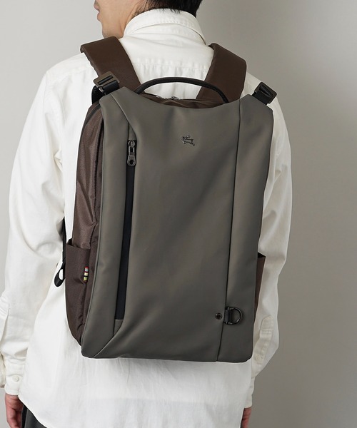 PRO-SPERITY（プロスペリティ）の「【PRO-SPERITY】撥水 晴雨兼用傘付き リュックサック バックパック PSCK-04（バックパック/リュック・メンズ・ブラック/グレー・ONE SIZE）」の8枚目の写真