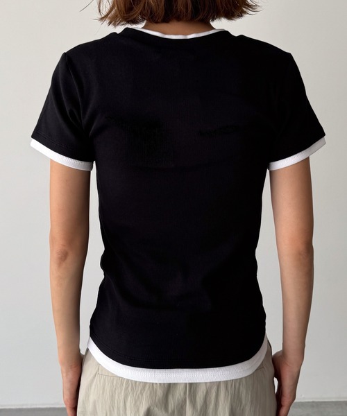 CANAL JEAN tシャツ 2枚セット セール】El mar コットンストレッチTシャツ（Tシャツ/カットソー