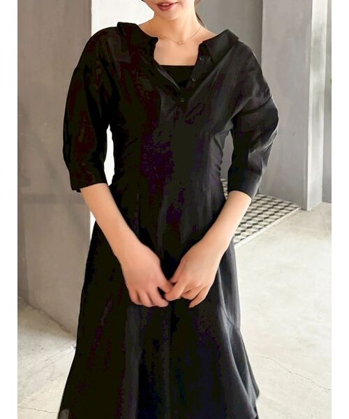 dazzlin ロングワンピース dazzlin ワンピース 「ZOZOTOWN限定」ポロニットロング