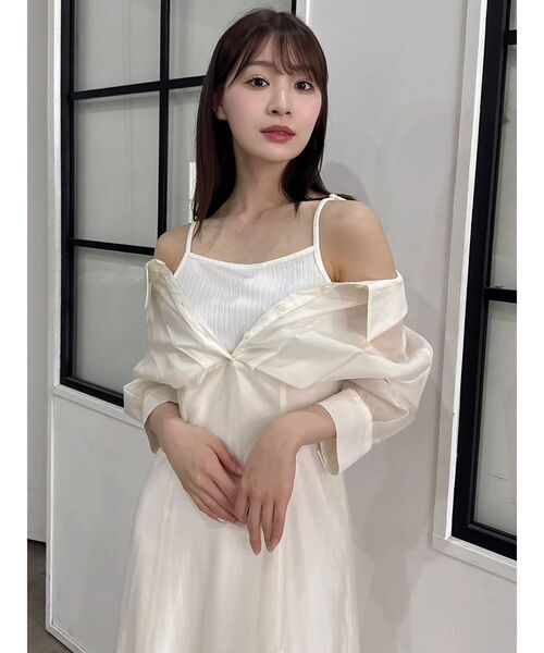 dazzlin（ダズリン）の「レイヤードシャツドッキングワンピース（ワンピース・レディース・ブルー/アイボリー/ブラック/その他1・SMALL/MEDIUM）」の17枚目の写真