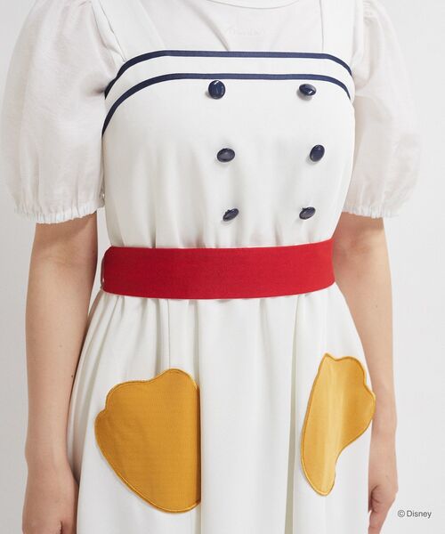 Disney(ディズニー)の「ドナルド/マリンキャミワンピース(ワンピース・レディース・オフホワイト・FREE)」の9枚目の写真