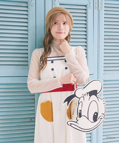Disney(ディズニー)の「ドナルド/マリンキャミワンピース(ワンピース・レディース・オフホワイト・FREE)」の5枚目の写真
