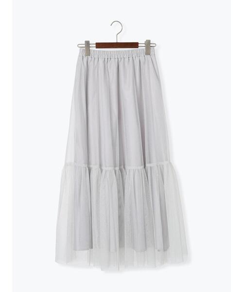 Te chichi TERRASSE(テチチテラス)の「ラメチュールギャザースカート(スカート・レディース・ブラック/グレー/チャコールグレー・F)」の15枚目の写真