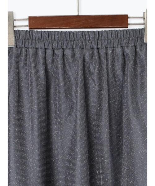 Te chichi TERRASSE(テチチテラス)の「ラメチュールギャザースカート(スカート・レディース・ブラック/グレー/チャコールグレー・F)」の19枚目の写真