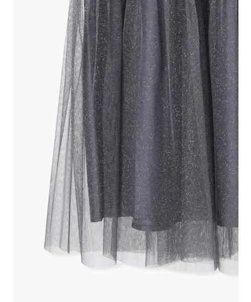 Te chichi TERRASSE(テチチテラス)の「ラメチュールギャザースカート(スカート・レディース・ブラック/グレー/チャコールグレー・F)」の21枚目の写真