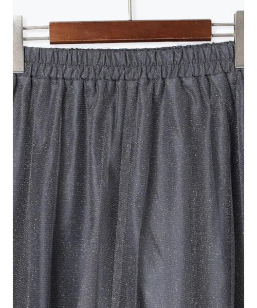 Te chichi TERRASSE(テチチテラス)の「ラメチュールギャザースカート(スカート・レディース・ブラック/グレー/チャコールグレー・F)」の22枚目の写真
