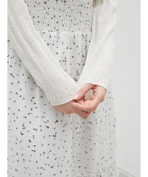 SNIDEL（スナイデル）の「リブシアーカーディガン（カーディガン/ボレロ・レディース・アイボリー/その他/グリーン/ブラウン・0/1）」の11枚目の写真