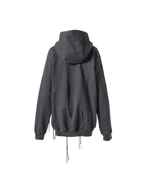 Shirring gather hoodie 撥水加工　透湿加工 Shirring gather hoodie 撥水加工 透湿加工