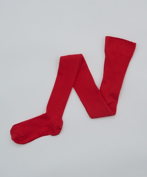 MARCOMONDE（マルコモンド）の「【MARCOMONDE】cotton tights コットンタイツ 240N2/1CO2-T（タイツ/ストッキング・レディース・ライトグレー/レッド/ブラック・FREE）」の2枚目の写真