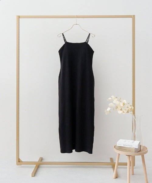 2wayリブカップ付きワンピース（ルームワンピース）｜tu-hacci
