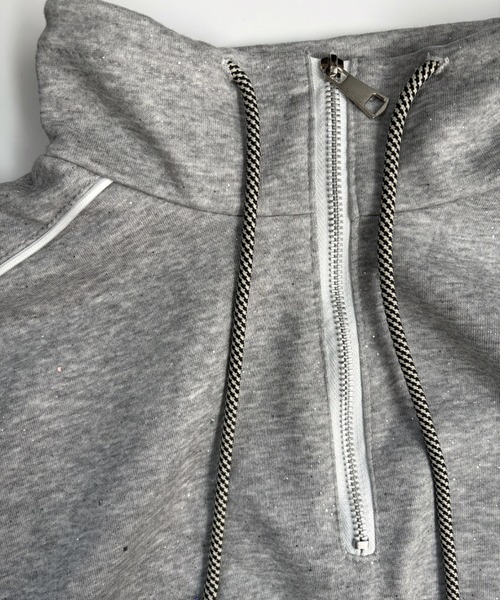 ハーフジップ カジュアル セットアップ トップス Chick（チック）の「Sailor Collar Half Zip Hoodie / セーラー