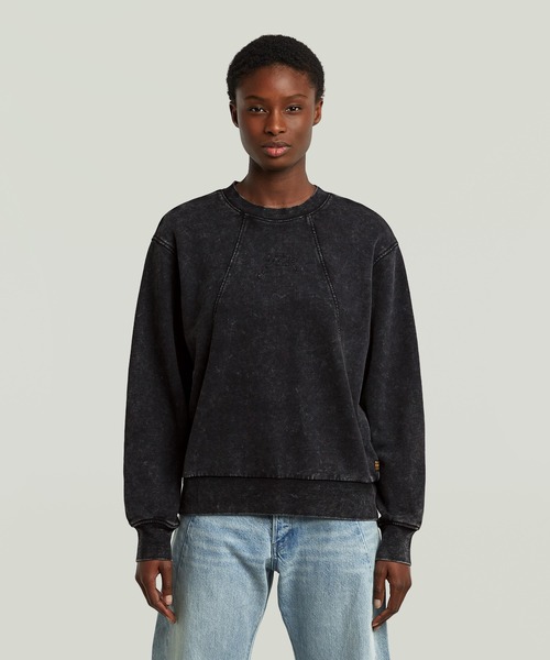 シ*ー様 古着リメイク ラグ　タペストリー スウェット バレリーナ 総柄 アート 古着 90s 犬 シベリアン ハスキー アニマル スウェット トレーナー L