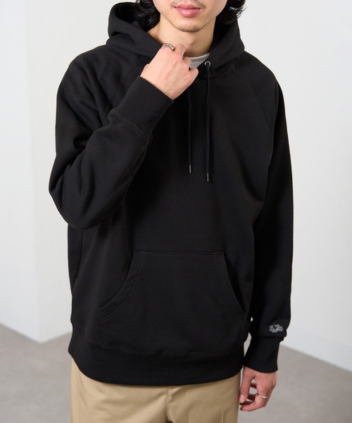 FRUIT OF THE LOOM（フルーツオブザルーム）の「【FRUIT OF THE LOOM】BASIC SWEAT HOODIE  無地 スウェット ギフト プレゼント（パーカー・レディース・ブラック/ネイビー/アイボリー/グレー・XL/L/M/S）」の2枚目の写真