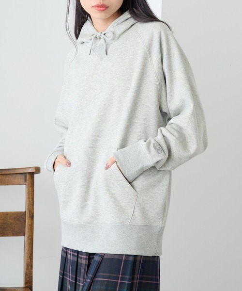 FRUIT OF THE LOOM（フルーツオブザルーム）の「【FRUIT OF THE LOOM】BASIC SWEAT HOODIE  無地 スウェット ギフト プレゼント（パーカー・レディース・ブラック/ネイビー/アイボリー/グレー・XL/L/M/S）」の18枚目の写真