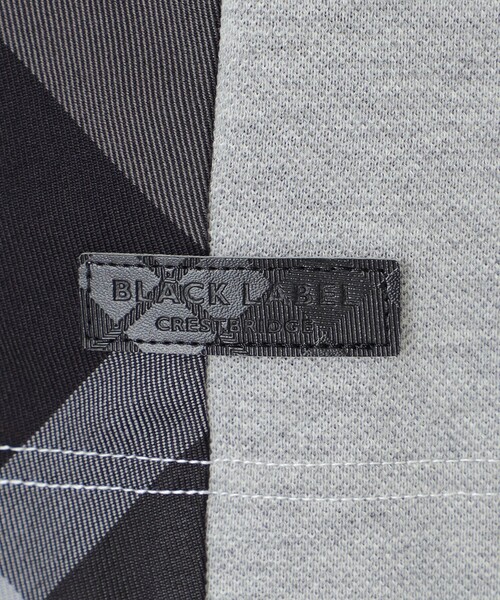 BLACK LABEL CRESTBRIDGE（ブラックレーベル・クレストブリッジ）の「ストライプパッチワークポロシャツ（ポロシャツ・メンズ・ネイビー/オフホワイト/ブルー/ブラック・M/L/XL）」の8枚目の写真