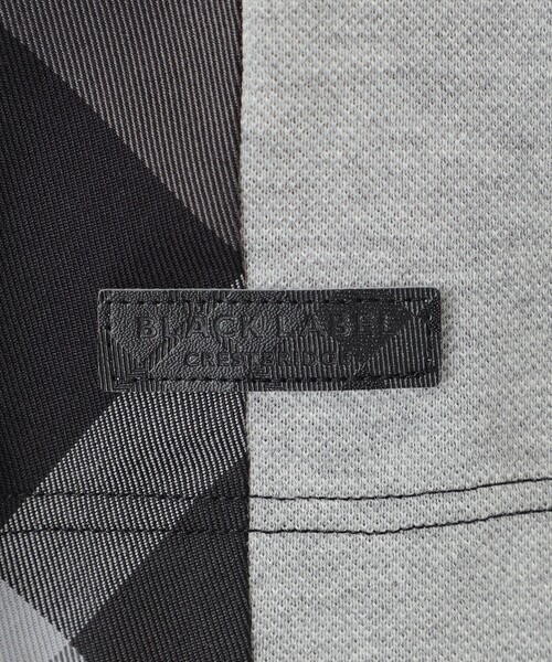 BLACK LABEL CRESTBRIDGE（ブラックレーベル・クレストブリッジ）の「ストライプパッチワークポロシャツ（ポロシャツ・メンズ・ネイビー/オフホワイト/ブルー/ブラック・M/L/XL）」の13枚目の写真