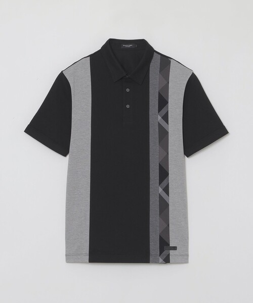 BLACK LABEL CRESTBRIDGE（ブラックレーベル・クレストブリッジ）の「ストライプパッチワークポロシャツ（ポロシャツ・メンズ・ネイビー/オフホワイト/ブルー/ブラック・M/L/XL）」の14枚目の写真