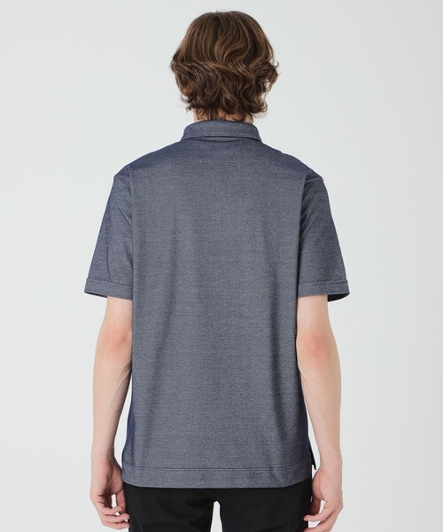 BLACK LABEL CRESTBRIDGE（ブラックレーベル・クレストブリッジ）の「ストライプパッチワークポロシャツ（ポロシャツ・メンズ・ネイビー/オフホワイト/ブルー/ブラック・M/L/XL）」の17枚目の写真