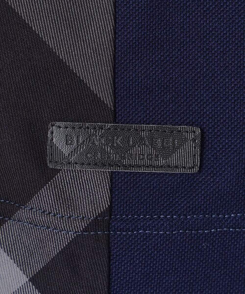 BLACK LABEL CRESTBRIDGE（ブラックレーベル・クレストブリッジ）の「ストライプパッチワークポロシャツ（ポロシャツ・メンズ・ネイビー/オフホワイト/ブルー/ブラック・M/L/XL）」の18枚目の写真