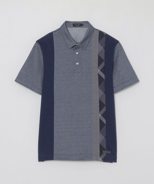 BLACK LABEL CRESTBRIDGE（ブラックレーベル・クレストブリッジ）の「ストライプパッチワークポロシャツ（ポロシャツ・メンズ・ネイビー/オフホワイト/ブルー/ブラック・M/L/XL）」の19枚目の写真