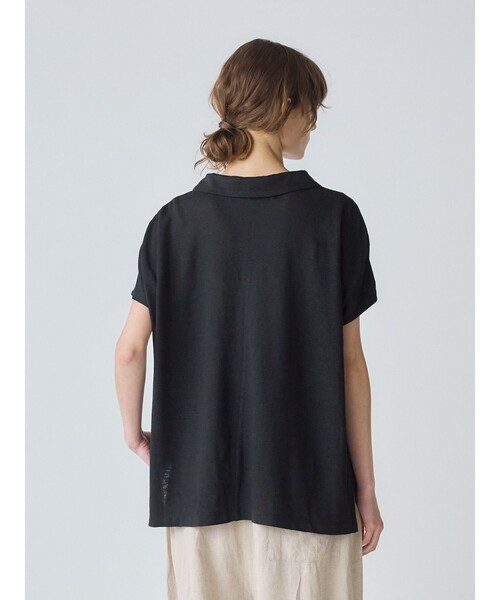 MidiUmi(ミディウミ)の「MidiUmi 襟付きリネンプルオーバー(Tシャツ/カットソー・レディース・ブラック系その他2/ベージュ/オフホワイト・FREE)」の17枚目の写真