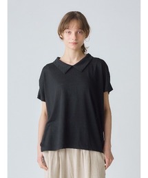MidiUmi | MidiUmi 襟付きリネンプルオーバー(Tシャツ/カットソー)