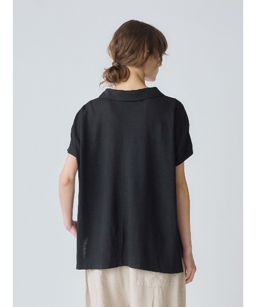 セール】MidiUmi 襟付きリネンプルオーバー（Tシャツ/カットソー