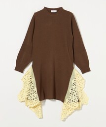 TOGA PULLA | ＜TOGA PULLA＞レースヘム ニット ワンピース(ワンピース)