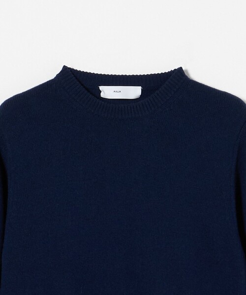 TOGA PULLA（トーガ　プルラ）の「＜TOGA PULLA＞レースヘム ニット ワンピース（ワンピース・レディース・ブラウン系/ネイビー・36）」の6枚目の写真