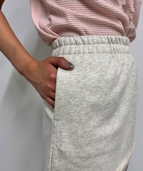 CIAOPANIC(チャオパニック)の「【neutral】スウェットレースミニスカート(スカート・レディース・グレー/アイボリー/チャコールグレー・FREE)」の14枚目の写真