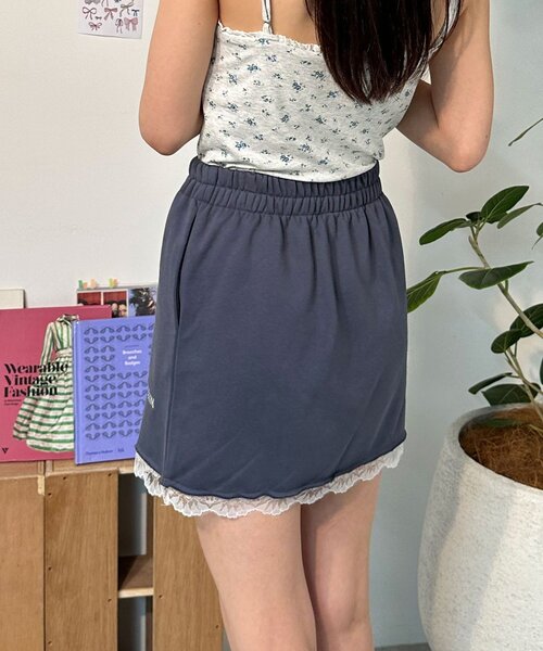 CIAOPANIC(チャオパニック)の「【neutral】スウェットレースミニスカート(スカート・レディース・グレー/アイボリー/チャコールグレー・FREE)」の19枚目の写真