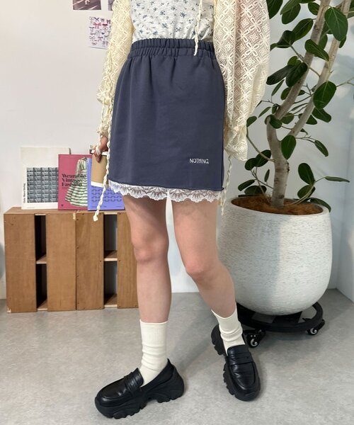 CIAOPANIC(チャオパニック)の「【neutral】スウェットレースミニスカート(スカート・レディース・グレー/アイボリー/チャコールグレー・FREE)」の20枚目の写真