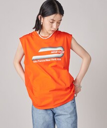 SHIPS NINE CASE:ロゴ ノースリーブ TEE