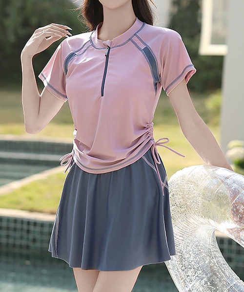 ラッシュガード風セパレート水着（水着）｜aimoha（アイモハ）の
