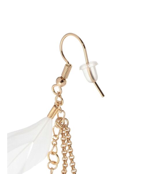 MERCURYDUO（マーキュリーデュオ）の「フェザーピアス（ピアス（両耳用）・レディース・ゴールド・FREE）」の3枚目の写真