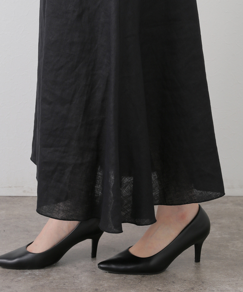 SLOVE IENA リネンワンピース SLOBE IENA ワンピース リネンレーヨンノースリーブナロー