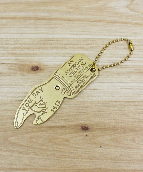 schott（ショット）の「YOU PAY SPINNER（キーホルダー・メンズ・ゴールド・FREE）」の2枚目の写真