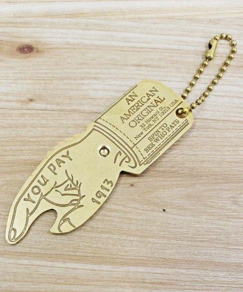 schott（ショット）の「YOU PAY SPINNER（キーホルダー・メンズ・ゴールド・FREE）」の4枚目の写真