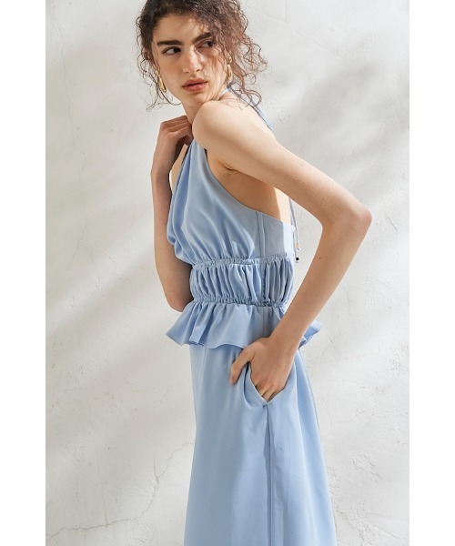 Estella.K(エステラケー)の「Avina Dress ホルターWバックストラップドレス(ワンピース・レディース・ブラック/アイボリー/ライトブルー・FREE)」の22枚目の写真