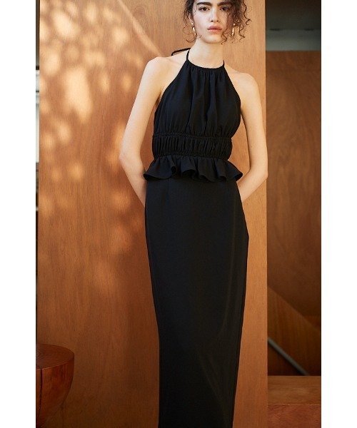 Estella.K(エステラケー)の「Avina Dress ホルターWバックストラップドレス(ワンピース・レディース・ブラック/アイボリー/ライトブルー・FREE)」の18枚目の写真