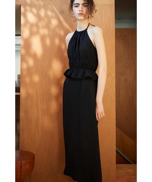Estella.K(エステラケー)の「Avina Dress ホルターWバックストラップドレス(ワンピース・レディース・ブラック/アイボリー/ライトブルー・FREE)」の17枚目の写真
