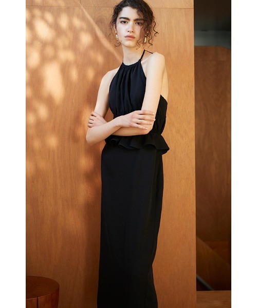 Estella.K(エステラケー)の「Avina Dress ホルターWバックストラップドレス(ワンピース・レディース・ブラック/アイボリー/ライトブルー・FREE)」の16枚目の写真