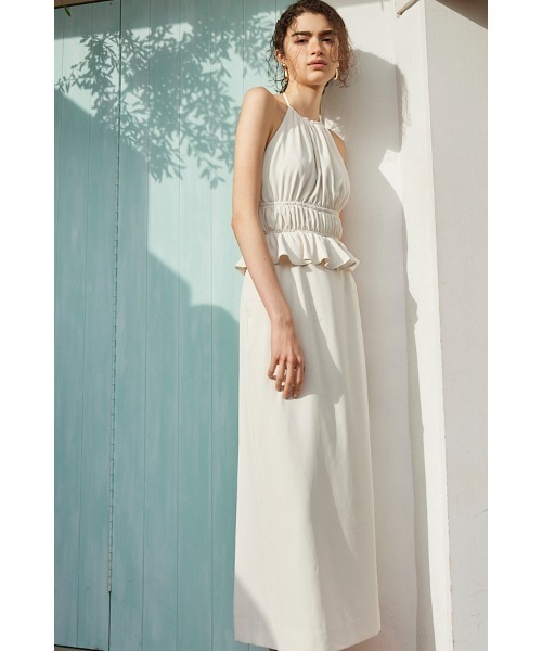 Estella.K(エステラケー)の「Avina Dress ホルターWバックストラップドレス(ワンピース・レディース・ブラック/アイボリー/ライトブルー・FREE)」の8枚目の写真