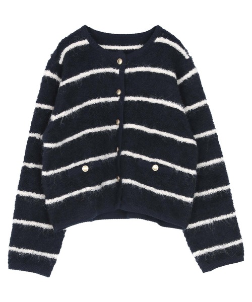 セール】プチループゴールド釦ニットカーディガン（カーディガン