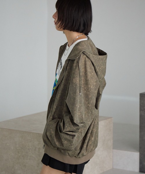 PBLIM（ページボーイリム）の「《UNISEX》アソートフードブルゾン（ブルゾン・レディース・レオパード/グリーン系その他・MEDIUM/LARGE）」の5枚目の写真