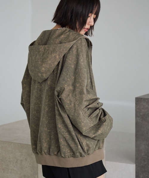 PBLIM（ページボーイリム）の「《UNISEX》アソートフードブルゾン（ブルゾン・レディース・レオパード/グリーン系その他・MEDIUM/LARGE）」の6枚目の写真