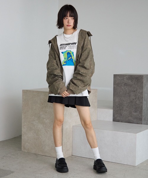 PBLIM（ページボーイリム）の「《UNISEX》アソートフードブルゾン（ブルゾン・レディース・レオパード/グリーン系その他・MEDIUM/LARGE）」の7枚目の写真